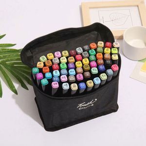 Juego de Rotuladores de Alcohol de Doble Punta, Material PP No Tóxico, 80 Colores, Lavables, Borrables, Pinceles para Escribir y Dibujar, para Niños y Adultos, en Caja - Product Image 2