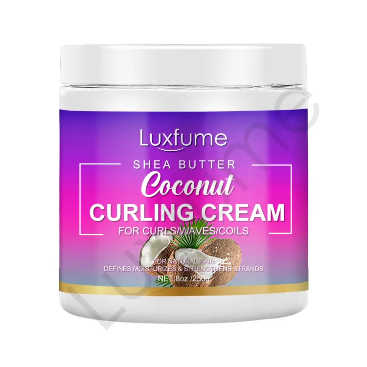 Luxfume Private label Organic Coconut Curl Activator hair styling curly hair creams for curly hair