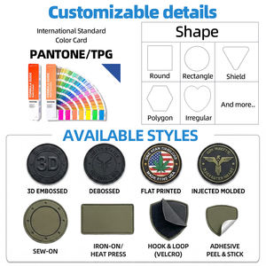 Parches Termoadhesivos Personalizados de TPU de Alta Densidad, Emblemas de Diseño Altamente Reconocibles para Ropa, Parches 3D Modernos - Product Image 3