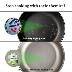 Sartén <span class=keywords><strong>de</strong></span> <span class=keywords><strong>Titanio</strong></span> <span class=keywords><strong>de</strong></span> 3 Capas Personalizada TIANXING, Sartén <span class=keywords><strong>de</strong></span> Acero Inoxidable para Inducción, Sartén <span class=keywords><strong>de</strong></span> <span class=keywords><strong>Titanio</strong></span> <span class=keywords><strong>100</strong></span>% Puro - Product Image 2
