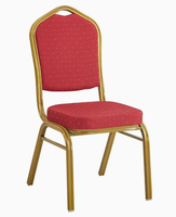 Chaises de salle à manger d'hôtel pas chères, empilables, avec coussins en tissu, design moderne pour mariages et banquets, utilisation intérieure/extérieure