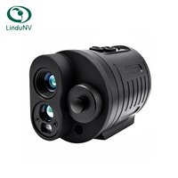 50Hz Thermal Imaging Scope Rangefinder 320x240 12um Pulse 275g Mini Infrared Monocular Berburu Luar Ruangan Tahan Air IP65