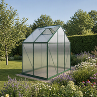 Serre de jardin transparente en polycarbonate pour patio, toit, balcon, jardin, pour plantes, fleurs, légumes, tomates