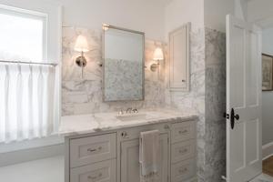 Mặt Bàn Bếp Bằng Đá Trắng Tự Nhiên, Mặt Bàn Bằng Đá Cẩm Thạch, Mặt Bàn Trang Điểm - Product Image 3