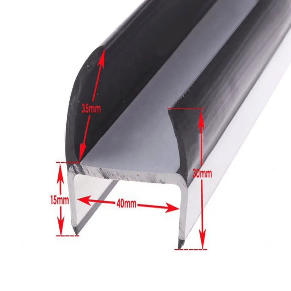 H-type Refrigerated Truck Door Trim Strip PVC Sealing Strip Silicone EPDM PVC TPV TPE Extrusion Molding Water Proof 30-90 Shore