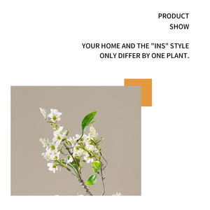 Plante Artificielle en Soie Promise : Branche <span class=keywords><strong>de</strong></span> Chrysanthème Sauvage, Bégonia, Arbre Fleuri, Faite à la Main, en Pot sur Pied pour Aménagement Intérieur - Product Image 6