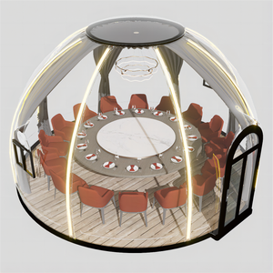 Carpa Domo Geodésica para Exteriores con Baño, Glamping de Lujo, Modelo 2026-5, Desmontable y Reutilizable, de Rápido Montaje y Desmontaje - Product Image 1