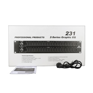 Giảm giá 231 cung cấp Bộ cân bằng đồ họa âm thanh 31 băng tần kép Thiết bị âm thanh chuyên nghiệp 1/3 quãng tám không đổi tần số <span class=keywords><strong>Q</strong></span> - Product Image 6