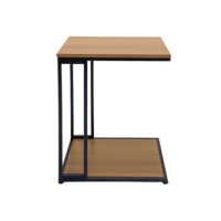 Table d'appoint moderne de style nordique, luxe léger, en forme de C, avec métal, pour lit, canapé ou salon