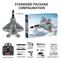 Avion de chasse RC professionnel 2.4G 4CH avec moteur sans balais F22, en mousse EPP durable, deux modes, haute vitesse, acrobaties, pour l'extérieur