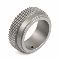Écrou d'engrenage en aluminium CNC sur mesure, couronne d'engrenage droit pour machines industrielles et pièces de boîte de vitesses de robots