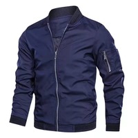Veste d'automne et d'hiver pour homme, col montant, coupe-vent, manches longues, style décontracté et bomber, fabrication sur mesure