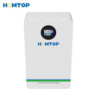 Dispositif de stockage d'énergie hors réseau LiFePO4 51,2 V de qualité supérieure HTHES-WM4-1000, intégration simple pour maison intelligente, port de communication CAN, IP54