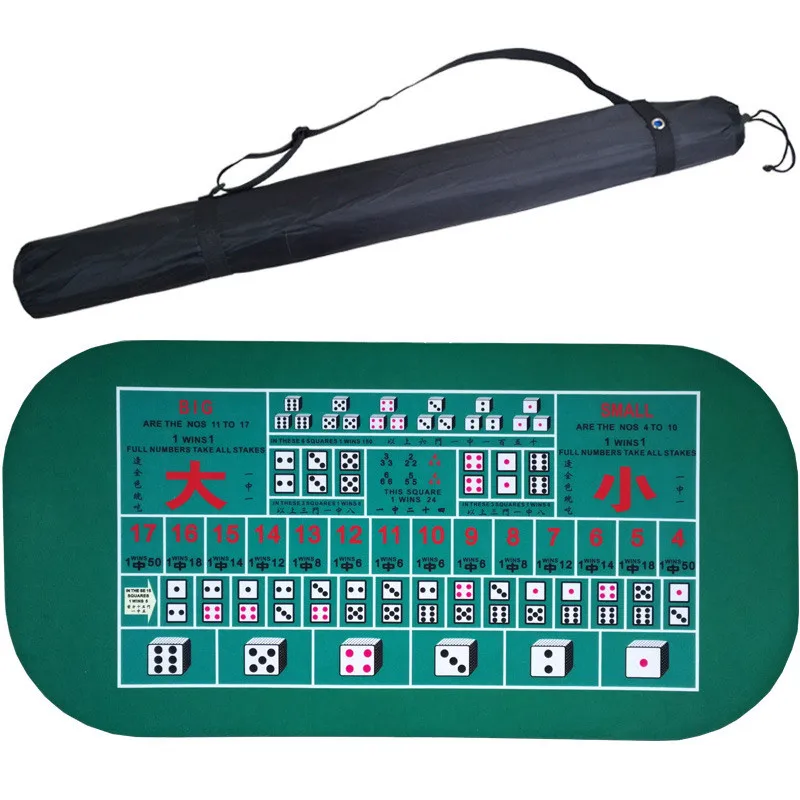 Замшевая резиновая квадратная зеленая настольная скатерть для покера, казино, Техасского холдема, 1,2*0,6 м