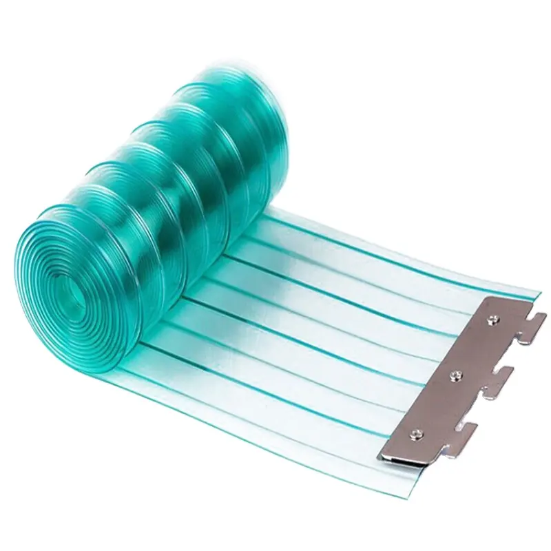 2-5mm Anti UV anti dust anti static isolation High quality Transparent clear yellow blue PVC Strip door curtain roll