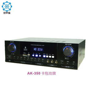 Ak-350 <b>Card</b> Type Amplifier <b>Bluetooth</b> Stereo Stage Power Amplifier 4-8 Ohm Black Rectangle - Product Image 1