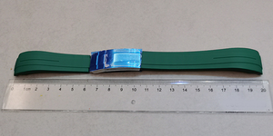 Verlengde En Snijbare 20Mm Water Ghost Stijl Arc Elleboog Horlogeband Nieuw Ontwerp Rubberen Band Met Horlogegesp - Product Image 6