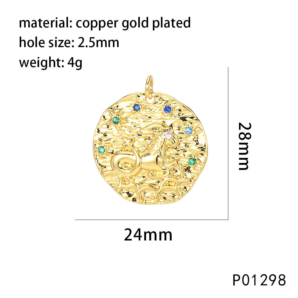 Gold P01298-capricorn