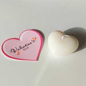Nouvelles bougies en cire de soja faites à la main en forme de cœur avec parfum floral pour la Saint-Valentin, Pâques, Diwali, décoration de table - Product Image 6