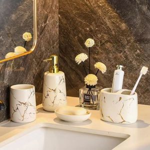 Design Criativo Decoração <span class=keywords><strong>Home</strong></span> Acessórios Do Banheiro Set Durable Ceramic Toothbrush Canecas Cerâmica Banheiro Define Customizável - Product Image 3