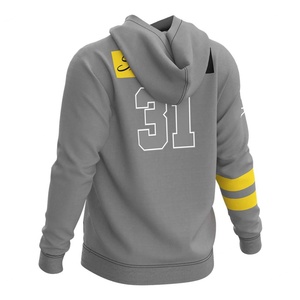 Sweat à capuche unisexe personnalisé OEM, nouveau design, pour la gym et l'extérieur, personnalisez un sweat à capuche, sweats à capuche de baseball pour jeunes - Product Image 2