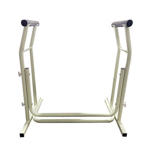 Barandilla de seguridad para inodoro de ancianos, dispositivo de asistencia con pasamanos de hierro sin necesidad de taladrar, capacidad de carga de 150 kg, estilo moderno y sencillo - Product Image 3
