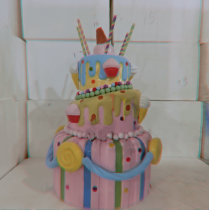 Accesorios de decoración de boda personalizados <span class=keywords><strong>donut</strong></span> de fibra de vidrio <span class=keywords><strong>gigante</strong></span>/donuts de fibra de vidrio/Decoración de Candyland de resina - Product Image 4