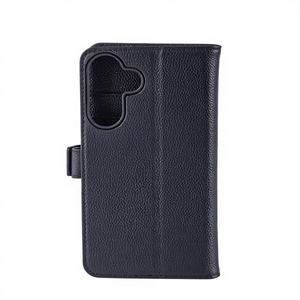 Étui de <span class=keywords><strong>téléphone</strong></span> portable en cuir véritable avec protection d'écran, portefeuille pliable pour A37 - Product Image 6