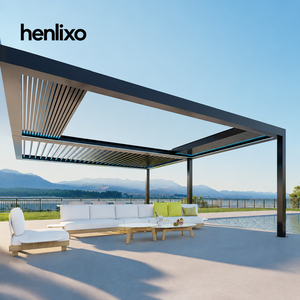 Kit de <span class=keywords><strong>pergola</strong></span> en aluminium facile à installer, toit à lames orientables, imperméable, <span class=keywords><strong>pour</strong></span> balcon extérieur, écologique, <span class=keywords><strong>pour</strong></span> patio, jardin, gazebo, protection solaire - Product Image 2