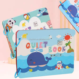 Warly sagesse amusant Montessori animaux planche à fruits livre occupé puzzle éducatif carte <span class=keywords><strong>Scrable</strong></span> Arts artisanat bricolage jouet pour les enfants - Product Image 6