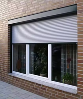 Volets roulants d'extérieur en aluminium pour fenêtres Volets roulants d'extérieur en forme d'ouragan pour fenêtres