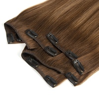 Vente en gros extensions de cheveux humains vierges russes invisibles remy de haute qualité à double tirage ombre blonde platine