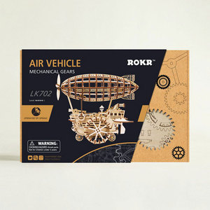 Robotime Rokr Entrepôt américain <span class=keywords><strong>Prix</strong></span> d'usine LK702 Véhicule aérien Jouets à assembler Puzzles en bois <span class=keywords><strong>3D</strong></span> - Product Image 6
