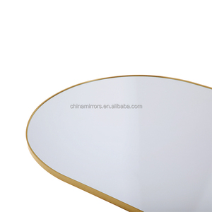 <span class=keywords><strong>Miroir</strong></span> de sol debout fait à la main de grande longueur de <span class=keywords><strong>pied</strong></span> en forme de rectangle en verre d'arc de taille standard - Product Image 4