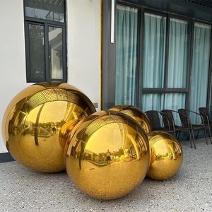 PVC Gold Glitter Metal Balloons Outdoor Shiny Balls Inflatable Giant Inflatable Mirror Balloon Smooth <strong>Decorative</strong> Shiny Balls - Product Image 5