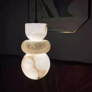 Nuevas Lámparas Colgantes LED <span class=keywords><strong>de</strong></span> Mármol Modernas y Minimalistas <span class=keywords><strong>de</strong></span> Diseño <span class=keywords><strong>Español</strong></span> para Estudio, Bar, Dormitorio y Mesita <span class=keywords><strong>de</strong></span> Noche - Product Image 2