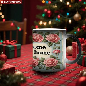 Heat Transfer Blank <b>Ceramic</b> <b>Mug</b> Frosted Black 11oz Color Changing Gift Cup - Product Image 2