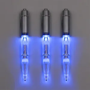 रोशन टिप रात के लिए लेखन कलम टॉर्च Penlight लेखन Ballpoint कलम का नेतृत्व किया