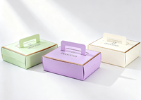 Boîte d'expédition en papier kraft portable à faible MOQ pour cadeaux, mariages, fêtes, emballage de gâteaux, impression personnalisée, pour chips, sushis, écologique, vente en gros