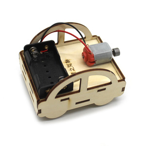 Kit de coche científico de madera para niños, juguete educativo para experimentos de física, control manual con motor alimentado por batería, de 4 a 6 años - Product Image 4