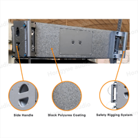 Kabinet Speaker Line Array K208 Double 8 Inch 2 Way Profesional Pasif Berbahan Kayu Kosong dengan Harga Terjangkau