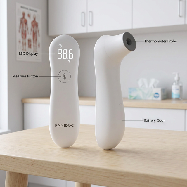 High Precision Digital Infrared Thermometer No-Touch Baby Fever Forehead Scanner Electric Thermometer Gun 2S Fast Reading