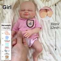 Poupée Reborn en Silicone de 30 cm pour Bébé Prématuré, Figurine de 12 Pouces, Cadeau pour Tout-Petits