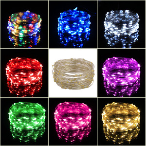 Guirnalda de Luces LED con Cable de Cobre, 30 LED, Funciona con Pilas, Decoración Navideña para Interiores, Iluminación Festiva JX008 - Product Image 5