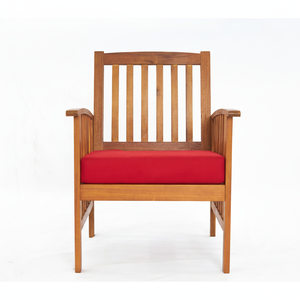 Ensemble de table et de chaises en rotin d'acacia, meubles en corde tressée, bois de teck massif naturel pour jardin extérieur, salon, villa - Product Image 1