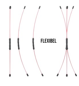 Barra Flexible de Fibra de Vidrio y Goma de 1.6m, Ecológica, para Yoga, Ejercicio, Portátil, Vibratoria, para Fitness - Product Image 3