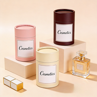 Emballages en tubes de papier cylindriques écologiques pour cosmétiques et parfums, impression personnalisée créative CMYK, logo, emballage de sérum pour soins de la peau