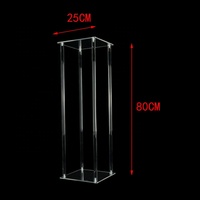 Ourwarm – Vases en acrylique à grandes Bases De fleurs, centres De Table transparents pour décoration De mariage