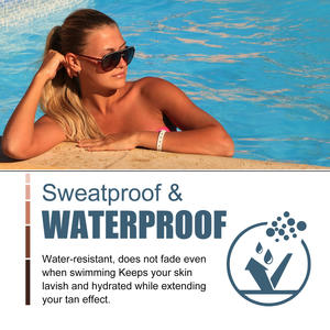 Gouttes autobronzantes Huile de lotion pour le corps infusée aux herbes Ombre foncée pour les bains de soleil en plein air Hydratant et hydratant - Product Image 3