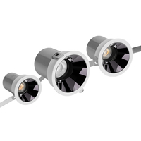 Spot LED COB encastré moderne anti-éblouissement pour intérieur, bureau commercial, supermarché, en aluminium, 7W, 15W, 20W